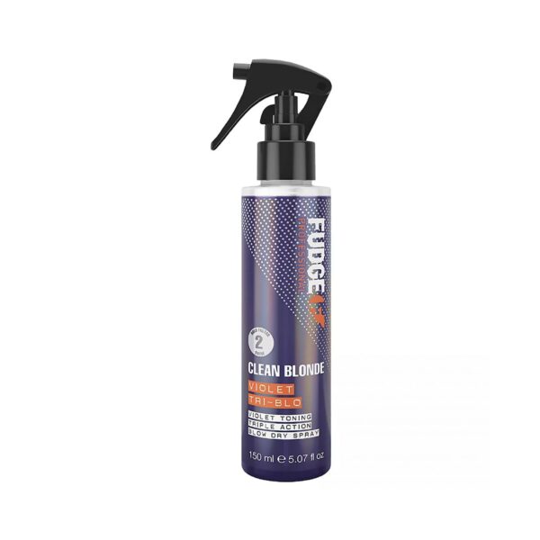 FUDGE VIOLET TRI-BLO HEAT PROTECTING PURPLE TONING BLOW DRY SPRAY