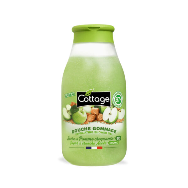 COTTAGE SUGAR AND CRUNCHY APPLE EXFOLIATING SHOWER GEL