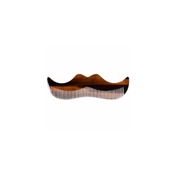 MORGAN'S MOUSTACHE COMB - AMBER