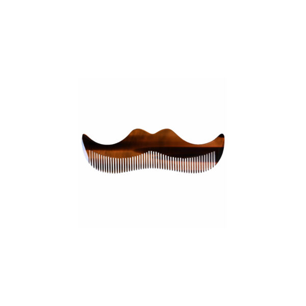 MORGAN'S MOUSTACHE COMB - AMBER